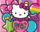 Hello Kitty Rainbow Lunch Dinner Napkins Birthday Party Supplies 16 Coun... - £4.10 GBP