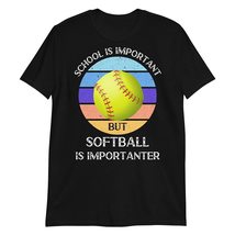 PersonalizedBee School is Important But Softball is Importanter T-Shirt | Softba - £15.33 GBP+