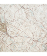 1946 Map USGS Topographic Gardner Massachusetts Antique Quadrangle TOPO21 - $729.90 MXN