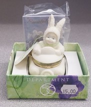 Department 56 Snowbabies &quot;Go Bunny Go!&quot; Porcelain Hinged Box - £8.17 GBP