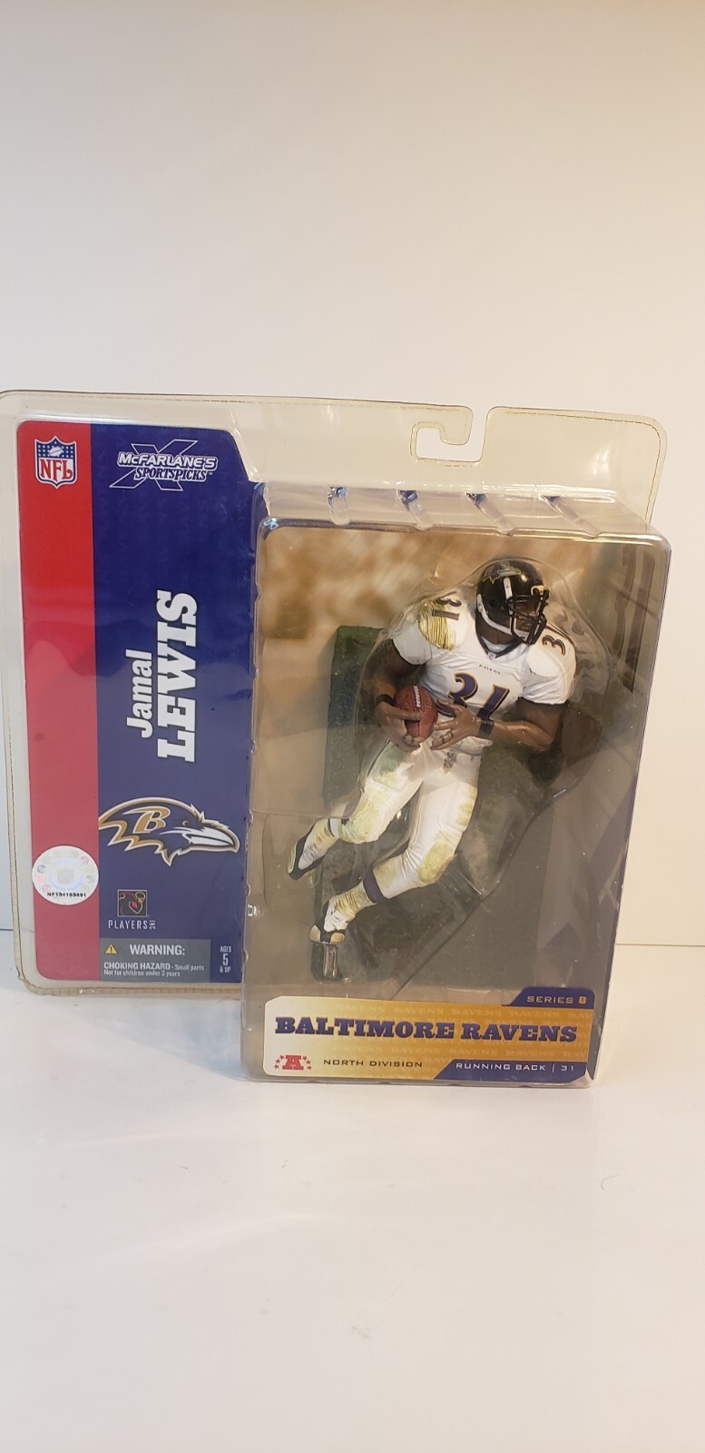 Jamal Lewis McFarlane Series 8 Baltimore Ravens  Figure - 2004 - WHITE JERSEY Item image 2