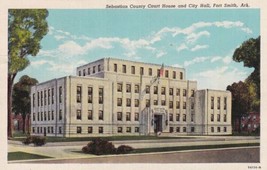 Sebastian County Court House City Hall Fort Smith Arkansas AR Postcard B07 - £2.38 GBP