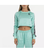 Kappa x Juicy Couture Eres Crop Satin Hoodie Mint ( XL ) - $933.11 MXN