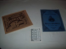 Reprints -  Ansonia Clock Co. 1886-1887 Catalog + 1904 St. Louis Clock Co. - $461.15 MXN
