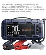 Buture Bet07 10-in-1 Car Battery Jump Starter &amp; Air Compressor 8000A 160... - $207.31 CAD