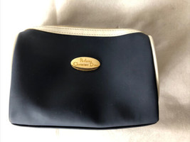 Perfums Christian Dior cosmetic bag with zipper navy blue waterproof - $29.69