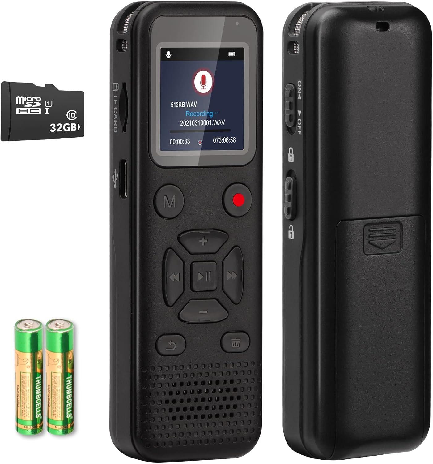This 72Gb Digital Voice Activated Recorder Is A Portable Tape Recorder T... - $47.98
