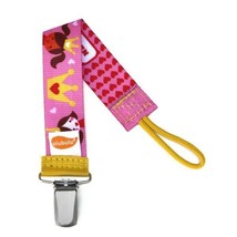 Princess Pacifier Clip - Girls - Ulubulu - Pink - Universal Binky Clip -... - £6.28 GBP