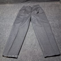VTG VGC Seasons Petite Pure Virgin Wool Pants Women Size 10 Pleated Gray... - $19.33
