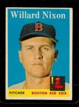 Vintage Baseball Trading Card Topps 1958 #395 Willard Nixon Boston Red Sox - £8.43 GBP