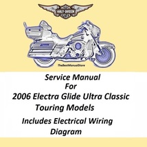 2006 Harley Davidson Electra Glide Ultra Classic Touring Models Service Manual - $25.95