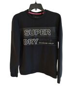 Superdry Sport Mens Sweater Jumper Pullover size S Black  Long Sleeve Bi... - $474.64 MXN