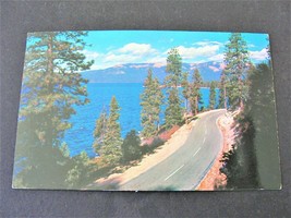 Roadside Scene at Beautiful Lake Tahoe, California - 1961 Postmarked Postcard. - £7.02 GBP