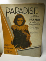 Antique Sheet Music: 1931 Paradise - Nacio Herb Brown , Gordon Clifford - £3.91 GBP