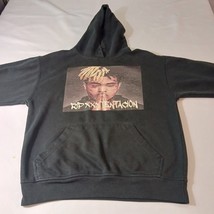 RIP XXX TENTATION Men's Black Graphic Hoodie Sweatshirt Measured Chest 42" image 5