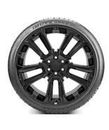 22&quot; Gloss Black RST Style Wheels All Season Tires Chevy Tahoe Silverado ... - $36,728.65 MXN