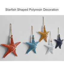 Wall-hung Starfish Shaped Colorful Polyresin Wall Decoration for Home Of... - £26.28 GBP