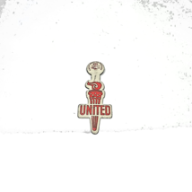 Vintage United Way Pin Green Duck Co Chicago White Red Torch - £7.80 GBP