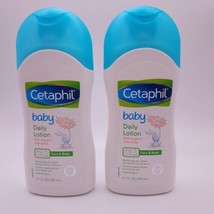 ĹOT OF 2 Cetaphil Baby Daily Lotion Face Body with Organic Calendula 6.7oz ea - £14.00 GBP