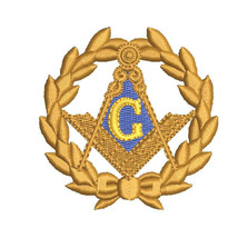 Freemason Masonic Compass Coat of Arms Embroidered Polo Shirt  - £27.49 GBP+