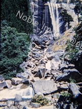 1954 Vernal Falls Yosemite National Park California Red-Border Kodachrome Slide - £4.29 GBP