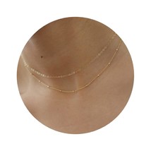 Gold Chain Necklace for Women, 14k Gold Plated Thin - £37.63 GBP
