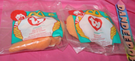 Pair Of Ty Teenie Beanie Babies McDonald&#39;s Happy Meal Toys Goldie Goldfi... - £15.12 GBP