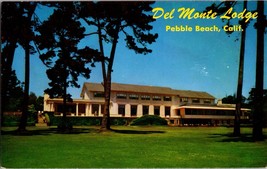 Vtg Postcard Del Monte Lodge, Pebble Beach, California, from 18th Hole, Monterey - £4.59 GBP