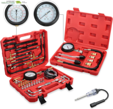 Therwen 45 Pcs Gauge 0-140 Psi Fuel Injection Pressure Tester Kit 8 Pcs ... - $158.44