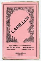 Camille's Menu 703 1/2 Duval Street Key West Florida  - $7.92