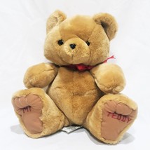 My Teddy Bear Brown with Bow Plush Stuffed Animal 11&quot; ACE Novelty 1994 - £19.43 GBP