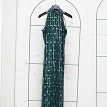 Scala Vintage 90s Green Beaded Sequin Wedding Evening Prom Dress Gown Med Sz 7/8 - £107.45 GBP