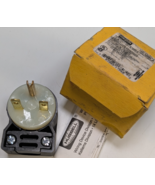 NEW Hubbell HBL5666CA Insulgrip Angle Plug 15A 250V 2P 3W Grounding NEMA... - $23.75