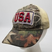 USA American Camo Mesh Trucker Style Hunting Outdoors Men&#39;s Snapback Hat... - £12.31 GBP