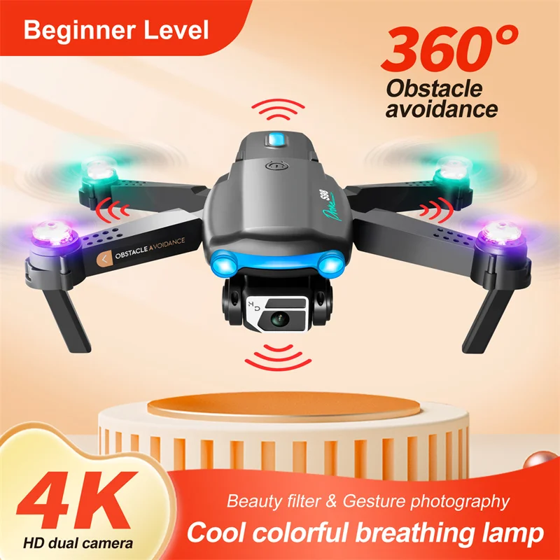 Mini 4k Hd Camera Rc Drone 3000m 2.4ghz Stabilizer Helicopter Aircraft Aeria - £31.42 GBP+
