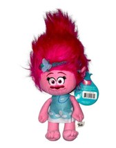 Trolls Plush Princess Poppy Stuffed Toy 13” Doll Dreamworks Pink Hair Em... - $11.43