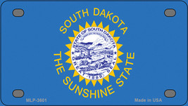 South Dakota Flag Novelty Mini Metal License Plate Tag - £11.76 GBP