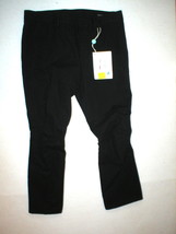 New NWT Designer Womens Miu Miu Italy Pants Black 46 12 Knee Seams Unique Crop - £951.61 GBP
