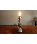 Vintage Boudoir Lamp Porcelain Victorian Colonial Lady Playing Instrumen... - $389.77 MXN