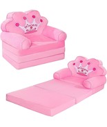 3 In 1 Kids Sofa Couch Fold Out Foldable Princess Toddler Chair Bed Recl... - $818.43 MXN