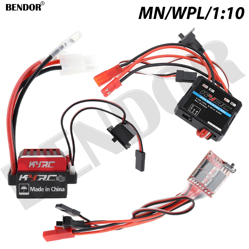 30A 40A 60A Brushed ESC Electronic Speed Controller 2KHz Brush Brake for WPL C24 - £9.81 GBP+