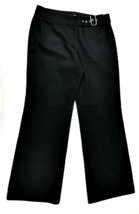 J Crew Black Wool Blend Career Trousers Lined Wide Leg Pants Womens Size 10 - £43.95 GBP