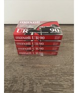4 Maxwell UR 90 Minute Blank Audio Cassette Tapes Normal Bias New Sealed - €11,89 EUR