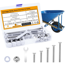 Stainless Steel Wheelbarrow Bolt and Nut Replacement Kit (18 Sets) - $4.00+