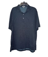 Peter Millar Men Golf Polo Shirt Geometric Cotton Oversized Black Big &amp; ... - £18.96 GBP
