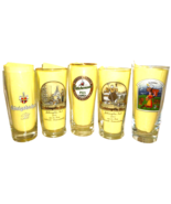5 Konigsbacher Schimpfle Wittichenauer Lauterbach German Beer Glasses - $26.66 CAD