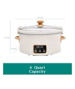 Pioneer Woman LINEN SPECKLE ~ 6 Qt ~ Digital Slow Cooker ~ Crock Pot Loc... - €79,75 EUR