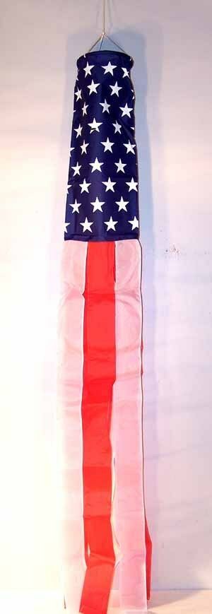 2 AMERICAN FLAG WINDSOCK cars buggy motorcycle bikes - $12.34