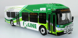 New Flyer Excelsior bus Rhode Island Transit RIPTA 1:87 Scale Iconic Rep... - £41.90 GBP