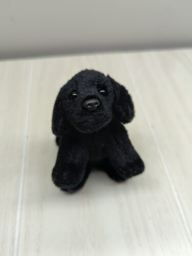 Aurora Classic mini black lab puppy dog Plush - £7.77 GBP
